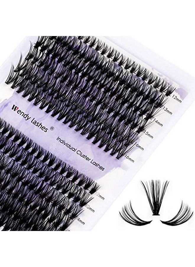 WENDY LASHES - Individual Cluster Lashes 30D/40D Mixed Natural Eyelash Clusters C/D Curl 0.07Mm Matte Black Soft 1216Mm Mink Diy Individual Eyelashes Cluster Lashes Extension By Wendy Lashes (30/40Dd1216Mm Mixed) - Image 1