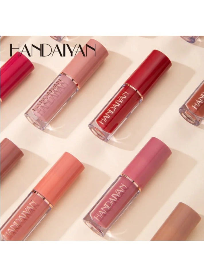 Handaiyan Matte Liquid Lipstick Set - 12 Pcs x 2.5ml - Image 3