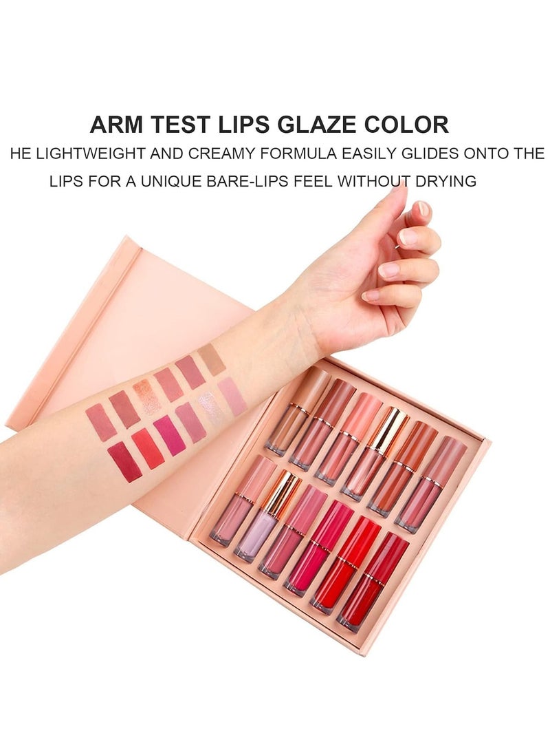 Handaiyan Matte Liquid Lipstick Set - 12 Pcs x 2.5ml - Image 4