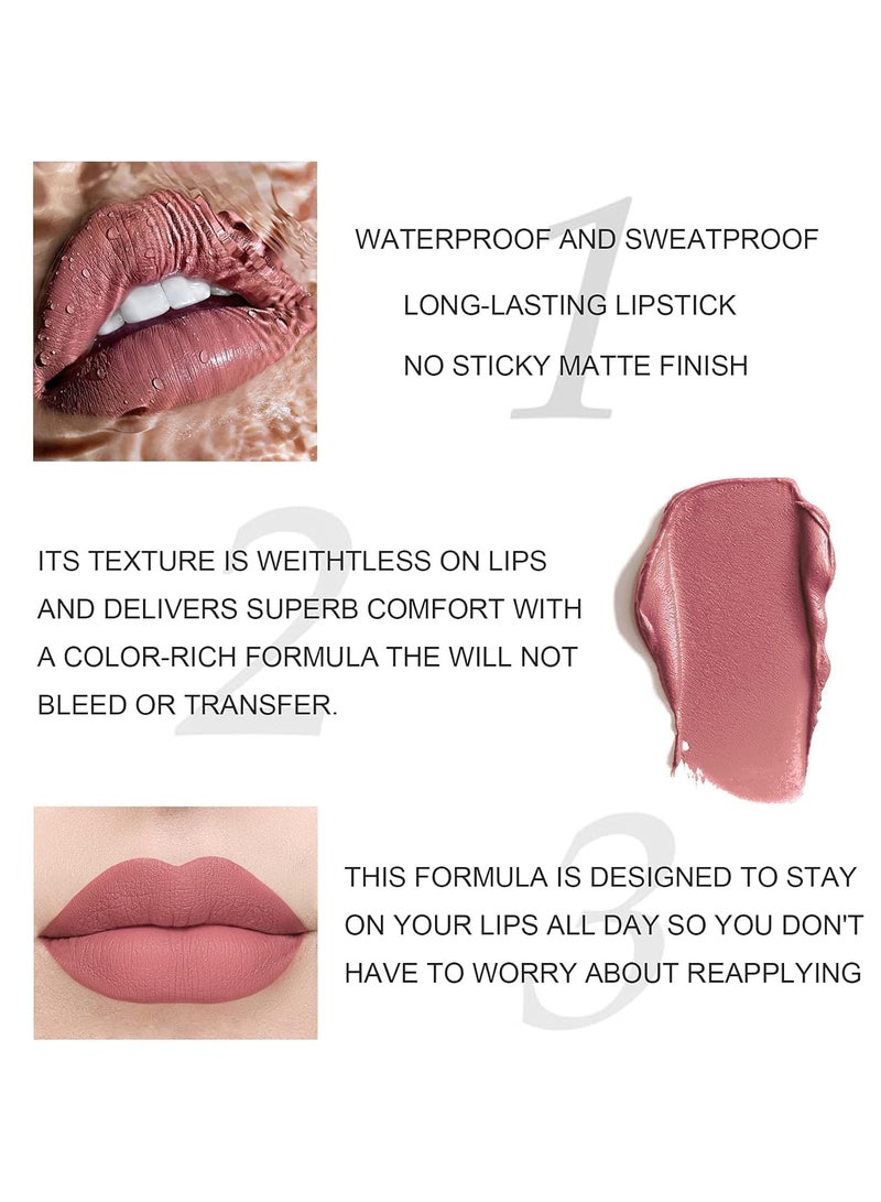 Handaiyan Matte Liquid Lipstick Set - 12 Pcs x 2.5ml - Image 5