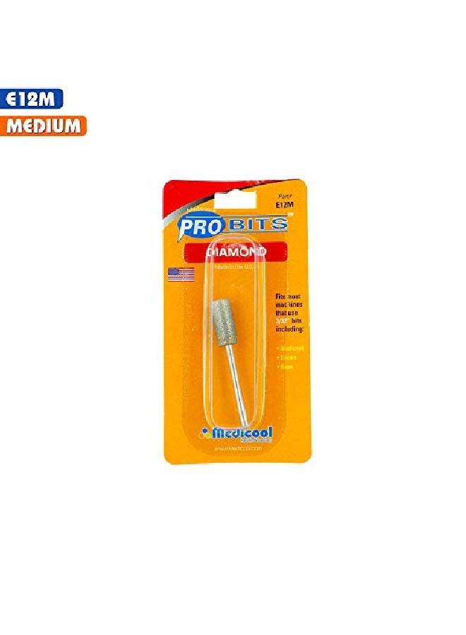 Medicool أداة مانيكير وباديكير لتشكيل وتلميع الأظافر برأس ماسي E12M - Image 3