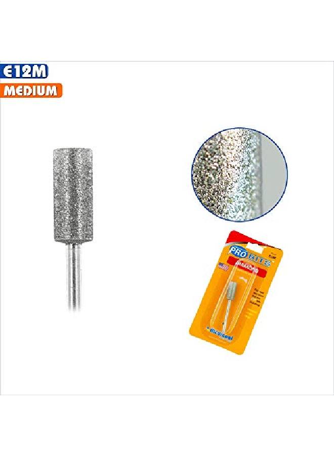 Medicool أداة مانيكير وباديكير لتشكيل وتلميع الأظافر برأس ماسي E12M - Image 4