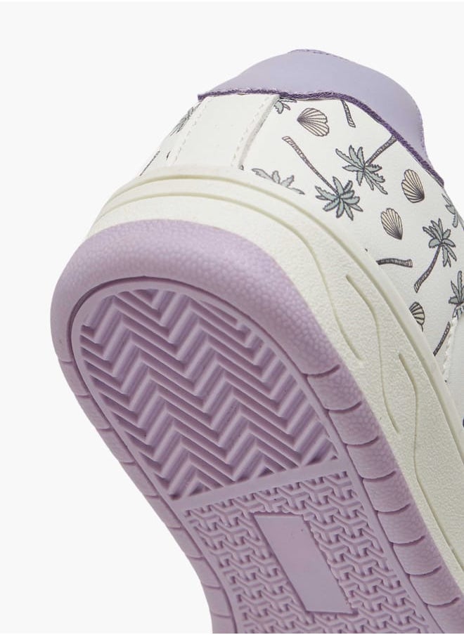 Disney Girls Stitch and Angel Print Sneakers with Hook and Loop Closure  - Image 5