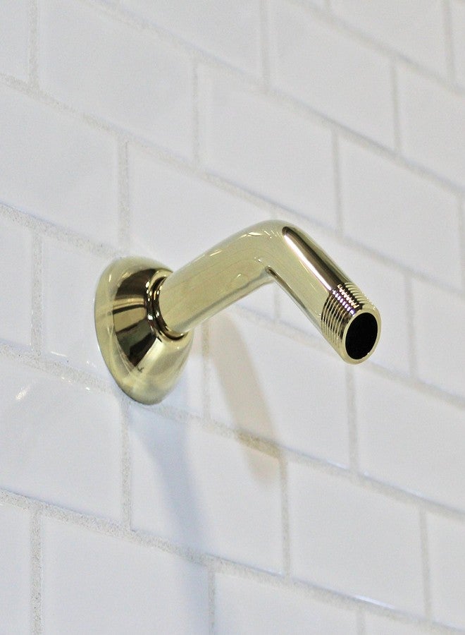 Speakman S-2500-PB Clean and Simple Shower Arm and Flange for Stylish Bathroom Dcor, Polished Brass, 7 inches - Image 2