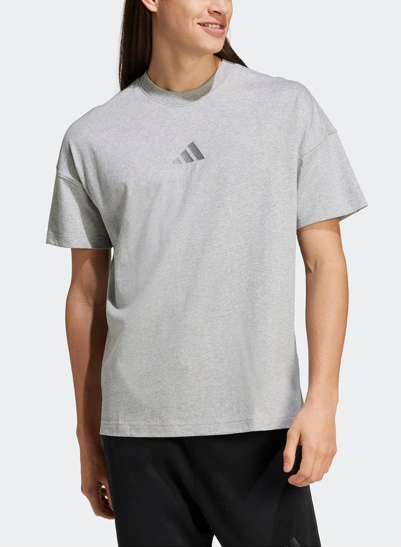 Adidas M A Szn T Grey Training T-Shirts For Men XS