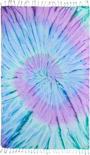 Sand Cloud Turkish Beach Towel - Sand Free - 100% Organic Turkish Cotton Yarn - Quick Dry Towel for Beach, Picnic Blanket or Throw - As Seen on Shark Tank - Tie Dye (Luna) - Image 1