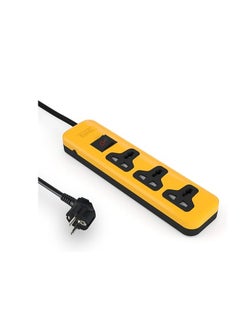 I-Lock i-Lock Universal Fit 3 Outlet Power Strip with 16A Switch (Yellow)  - Image 1