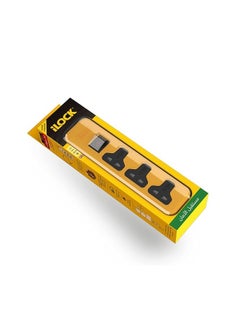 I-Lock i-Lock Universal Fit 3 Outlet Power Strip with 16A Switch (Yellow)  - Image 2