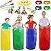 Alytree 28PCS Potato Sack Race Bags Egg and Spoon RaceCarnival Games 3Legged Relay Race Bands Outdoor Games for Kids and Adults with Game Prizes Whistles Outside Yard Lawn Birthday Party Games - Image 4