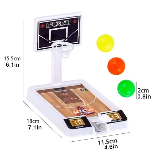 Estimable 4 Pack Tabletop Basketball Game Toys Basketball Party Favors Desk Games for Office Adult Stress Relief Kids Boys Girls Gifts - Image 5