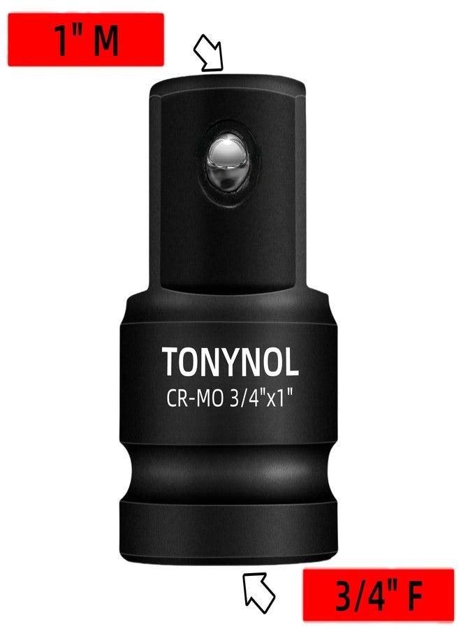 TONYNOL Impact Socket Adapter and Reducer 3/4 Inch Drive F to 1 Inch M,Chrome Molybdenum Steel Converter for Auto Construction - Image 3