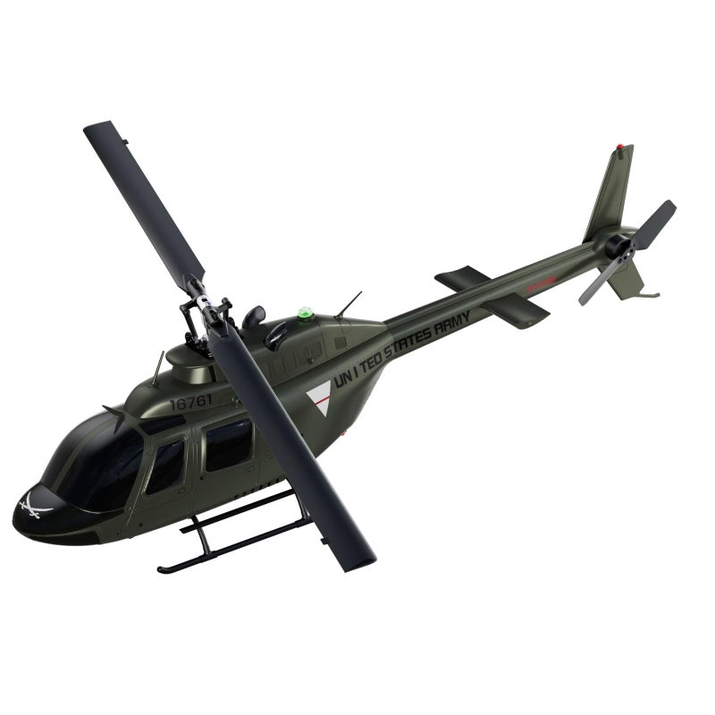 Carmanon Ultrahigh Simulated RC Helicopter 271 Scale Model Collectable Remote Control Helicopter with AutoHover for Adults Beginners Bell OH58 - Image 2