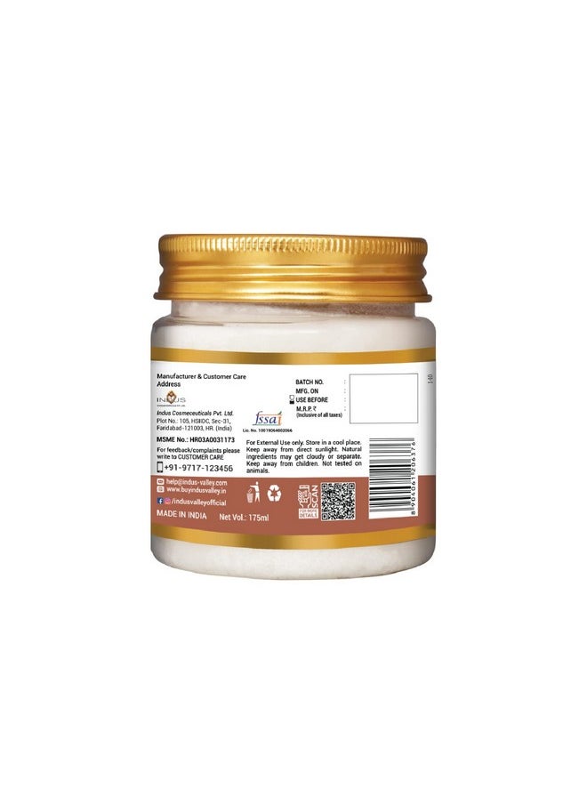 Indus Valley Bio Organic Extra Virgin Pure Coconut Oil For All Skin Type & Hair Growth, Reduces Dandruff, Helps To Prevents Hairfall For Men & Women, Sulphate & Paraben Free - 175Ml  - Image 2