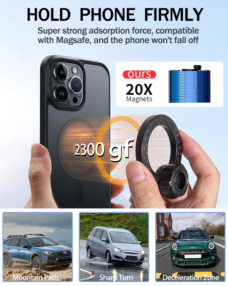 Hesanzol Car Phone Mount for 2019-2025 Toyota Corolla / 2019-2025 Toyota Corolla Hatchback / 2023-2025 Corolla Cross, Fits 8-Inch Touchscreen, for MagSafe Magnetic Car Phone Holder, Toyota Corolla Accessories - Image 5