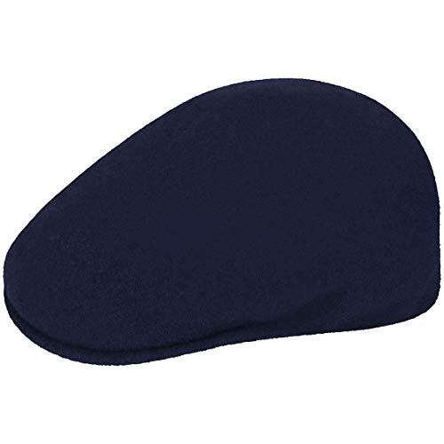 Kangol Wool 504 Hat for Men and Women, Medium, Dark Blue - Image 1