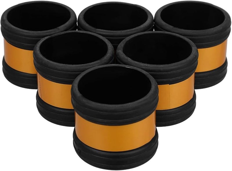 6 قطع أغطية السقالات المطاطية العاكسة، تركيب أنابيب متين، رؤية محسنة، تثبيت آمن - Image 1