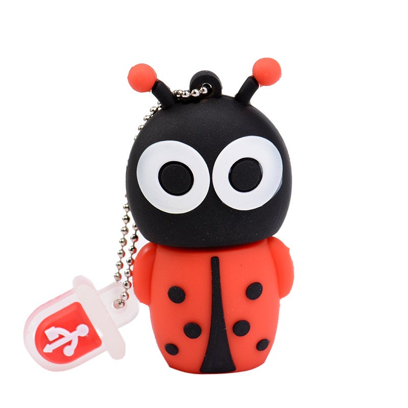 Manufacturer Straight Hair Mermaid Creative Usb Flash Drive 64Gb Silicone Seven-Star Ladybug Usb Flash Drive 32G Cute Gift Dolphin Usb Flash Drive - Image 1