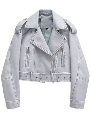 2024 Fall New Chic Faux Leather Biker Jacket light gray - pzsku/Z9A9230DB7E469148C970Z/45/1750435053/d6a57cf6-fe7b-4d5c-926d-a9c12044ce53