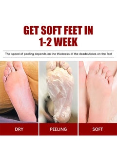 Jaysuing Exfoliating Foot Mask, AHA 30%+BHA 2% Peeling Solution, Moisturizing, Removes Calluses, Hydrates, Heals Cracked Dry Rough Heels, Peels Off Dead Skin 5 Pairs  - Image 2