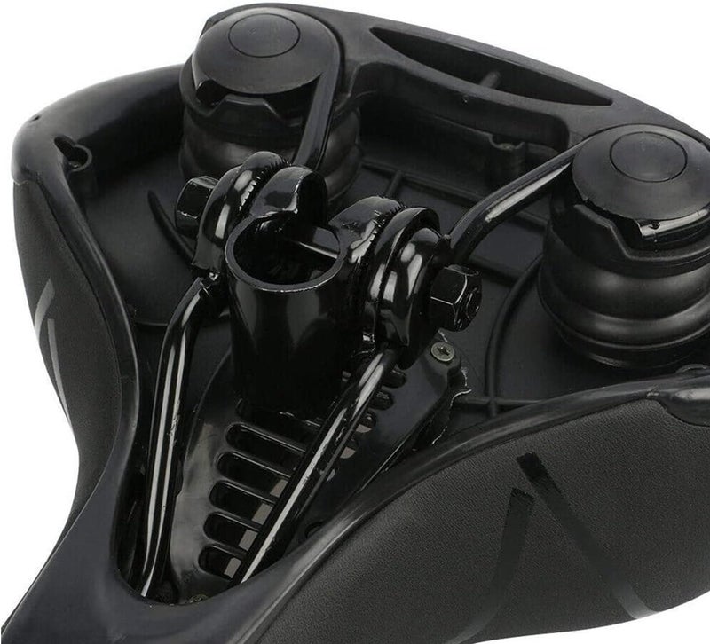 سبارتان مقعد دراجة – أسود، SP-9034، مريح ومتين للدراجات الجبلية وركوب المدينة - Image 4