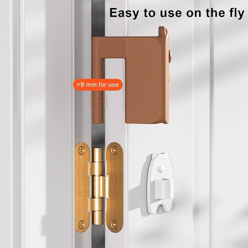 Elfzone Door Pinch Guard Baby Proofing - Door Hinge Cover,Hanging Silicone Pinch Guard and Anti Slam Stopper,Baby Proofing to Keep Open Stop from Slamming 3pcs - Image 3