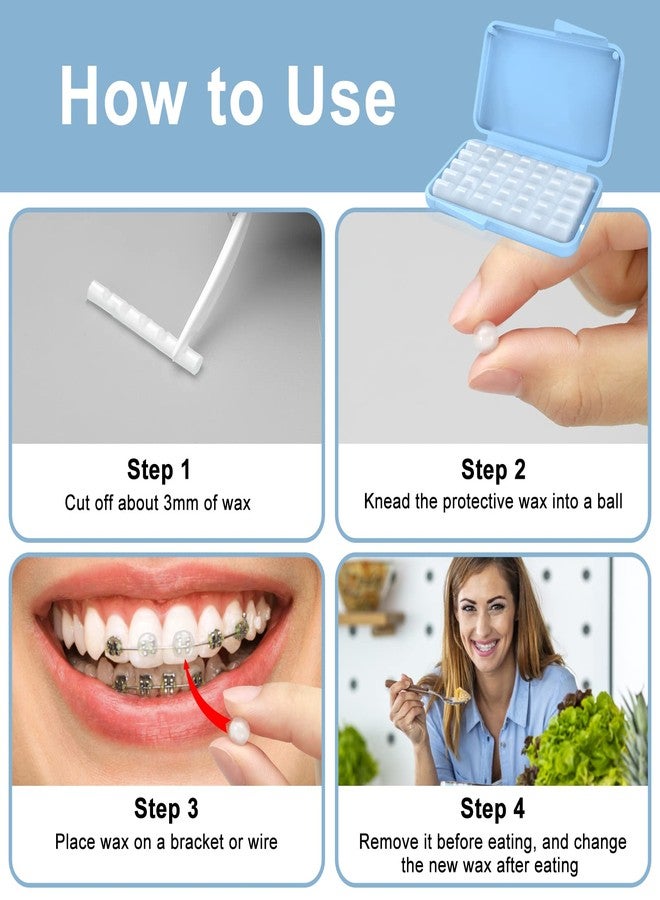 BVN Braces Wax 10 Pack (50 Strips Total – Orthodontic Wax for Braces, Dental Wax for Sharp Brackets, Mouth Ulcer Relief Wax for Braces Wearers, Aligners & Dentures - Image 5