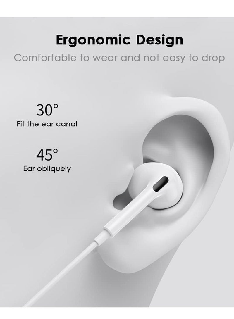ELTRAZONE Wired Earphones for iPhone, HiFi Stereo Sound Headphones, In-Ear Stereo Noise Isolating Earbuds, Mic+Volume Control Compatible with iPhone SE 2022/13/12 Mini/11 Pro/10/XS Max/XR/8/8 Plus/7/7 Plus - Image 5