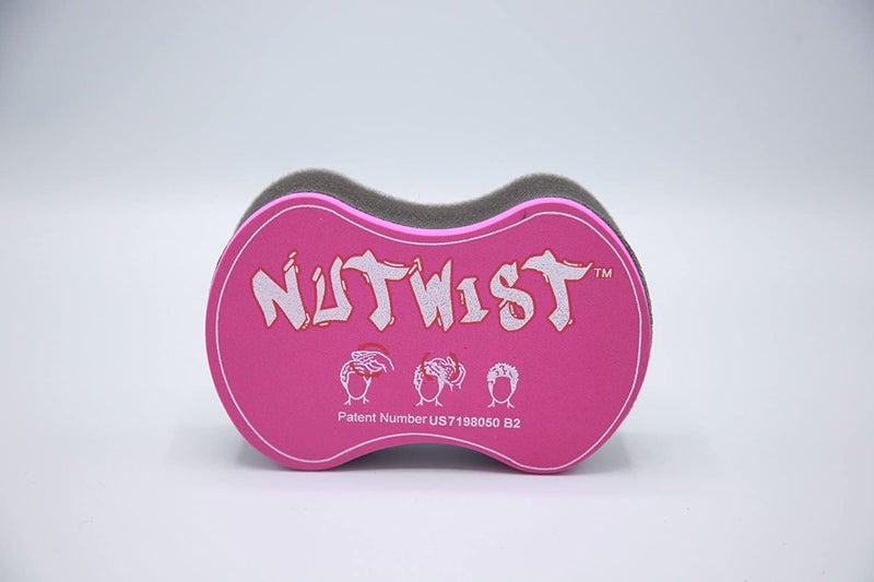 Nudred NuTwist Dread Twist Hair Sponge for Curls Black Men, Coils, and Twists - Hair Twisting Sponge Barber's Curling Care Brushes for Afro Curly Freeform Dreads, Curls Small Holes, Pink - Image 2