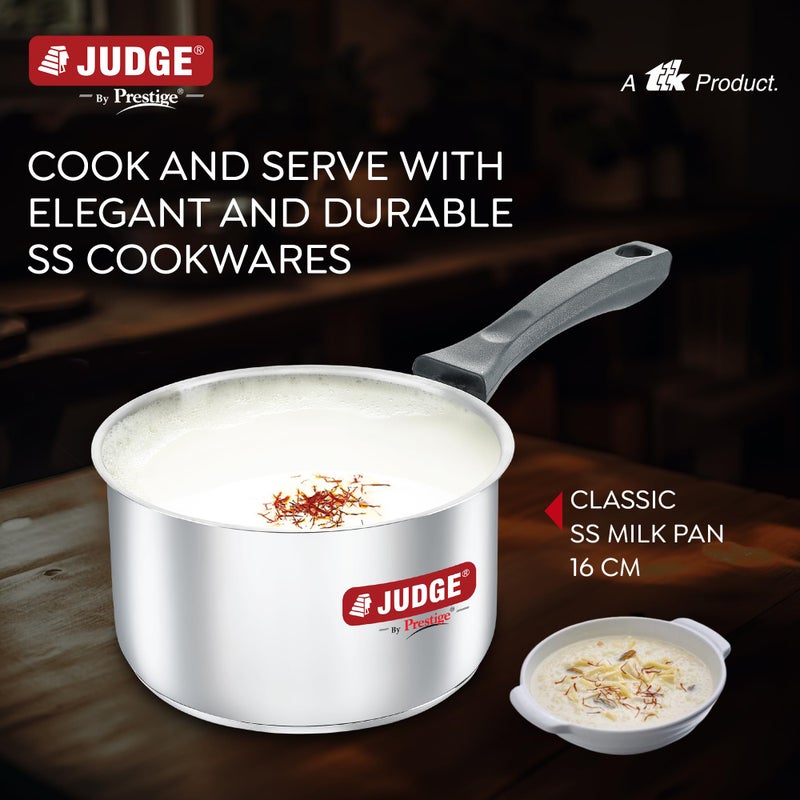 Judge by Prestige 16cm/2.0L Classic SS Milk Pan - Image 2