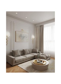 4 Seater L-shape Sofa 300×170×90×85 Cm - Beige