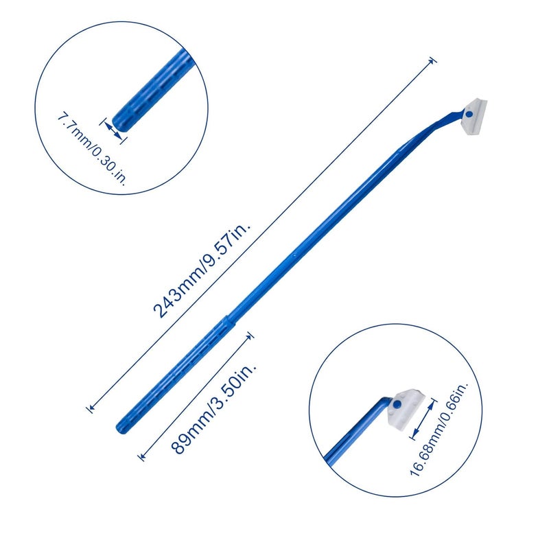 CryoKing Store Biologix 100PCS Cell Culture Scraper, Multi-Position 18cm Handle Cell Scraper, Sterile, Individually Packaged, Polyethylene, Non-Pyrogenic - Image 2