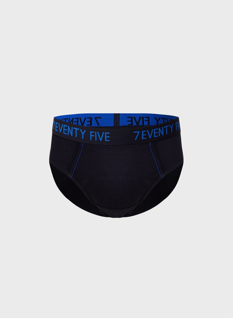 Seventy Five Basics Waist Band Hunk Brief With Antibacterial Finish  - Image 1