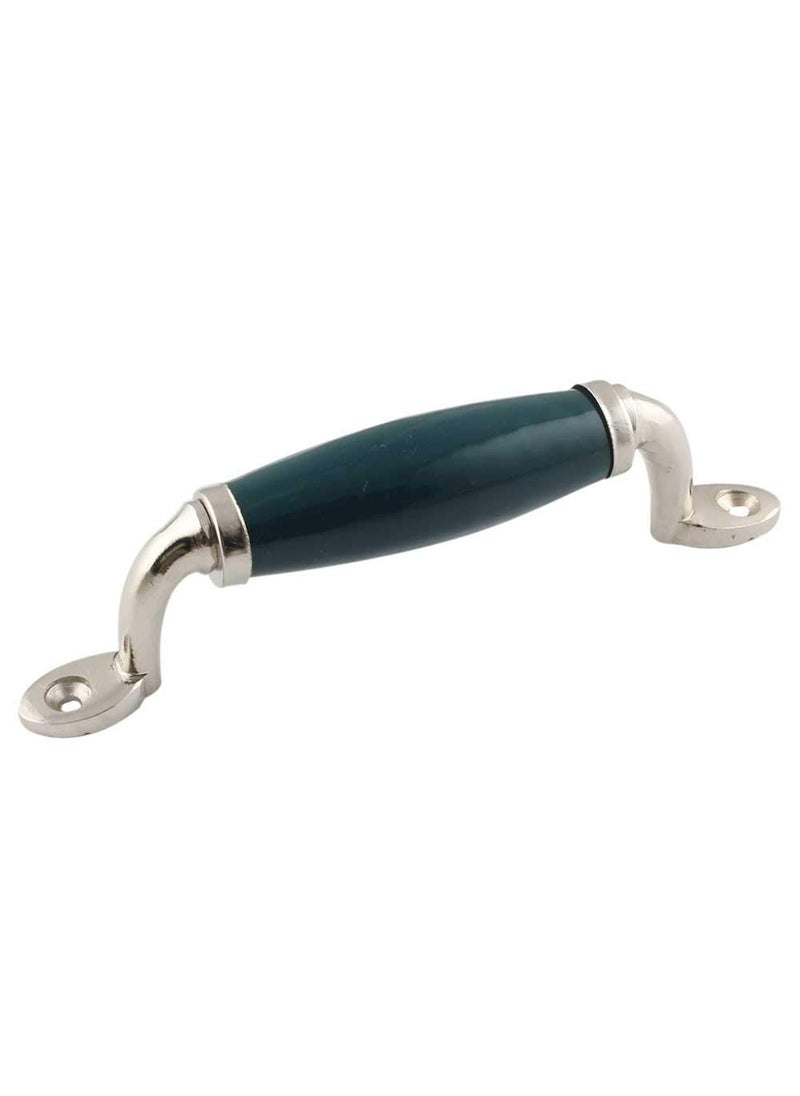 Indian-Shelf IndianShelf Small Door Handle Ceramic Cupboard Handle Forest Green Handle Pulls 1 Piece 65 inches  - Image 1