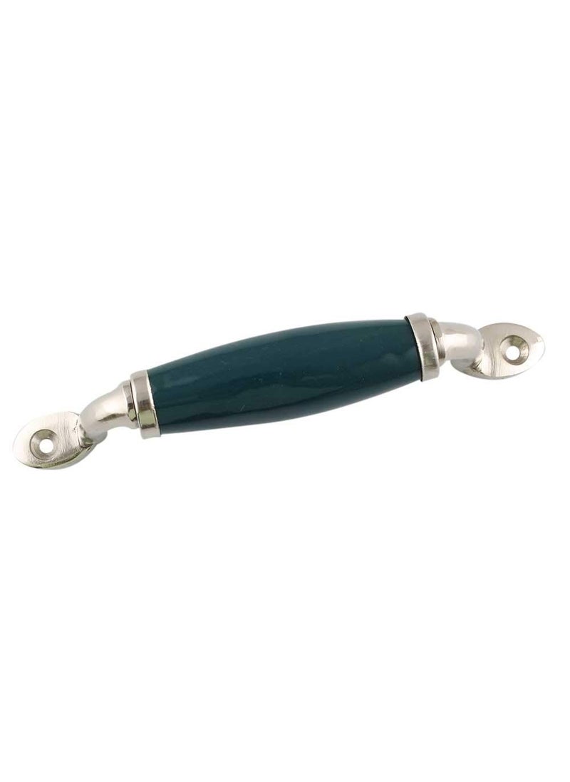 Indian-Shelf IndianShelf Small Door Handle Ceramic Cupboard Handle Forest Green Handle Pulls 1 Piece 65 inches  - Image 2