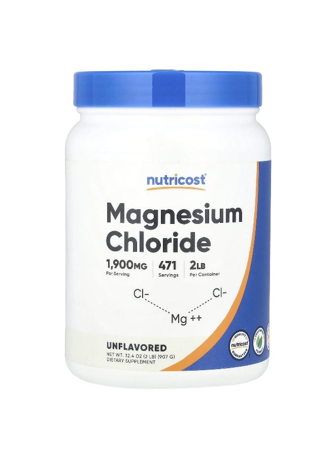 Nutricost - Nutricost, Magnesium Chloride, Unflavored, 32.4 oz (907 g) - Image 1