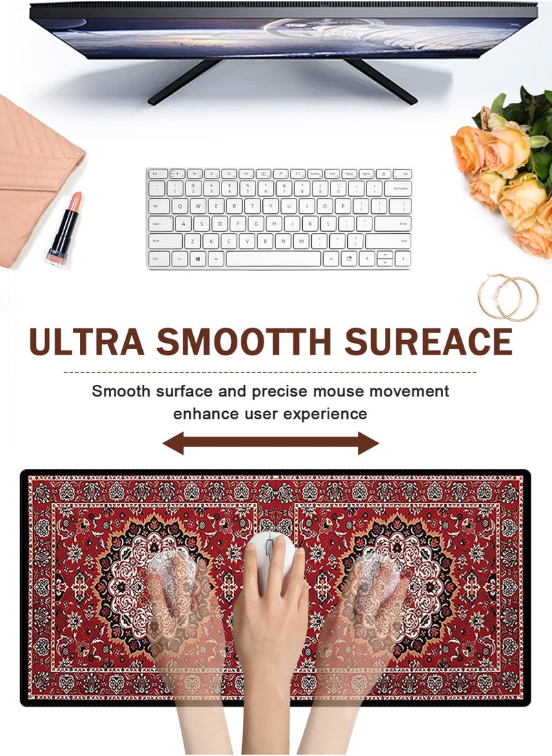 HomarKet Pattern Extended Mouse Pad , 80 x 30 cm, Anti-Slip Rubber Base, Stitched edges, Suitable for Gaming, Desktop, Office use  - Image 3