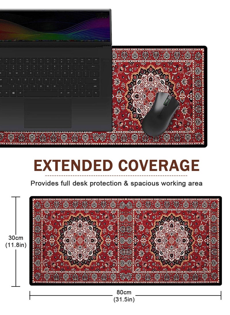 HomarKet Pattern Extended Mouse Pad , 80 x 30 cm, Anti-Slip Rubber Base, Stitched edges, Suitable for Gaming, Desktop, Office use  - Image 5