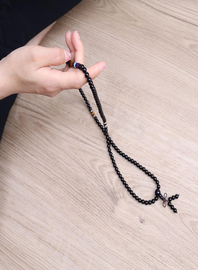 COAI 6mm Multilayer Onyx 7 Chakra 108 Mala Beads Prayer Stones Bracelet Necklace - Image 3