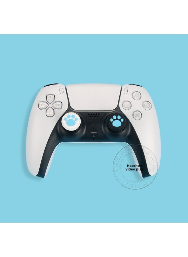 PS5PS4 Cat Claw Rocker Cap Silicone Cap XBOX ONE 360 Mushroom Head Button Cap Cover Soft Rubber Cap-Product Color:White Powder Claw - Image 5