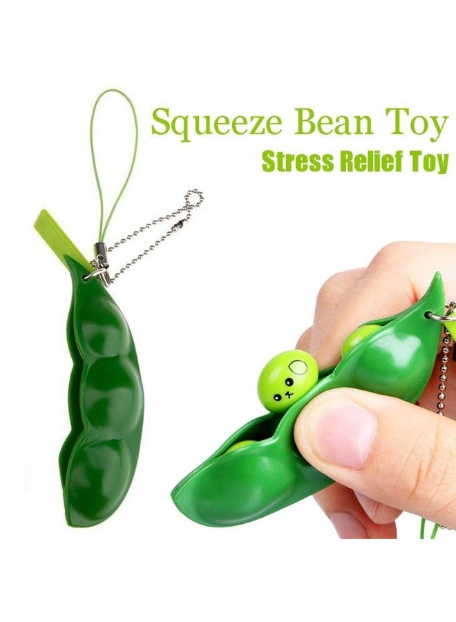 1PC Infinite Squeeze Edamame Toys  Peas Keychain Pop It Fidget Squishy Arrow Adult Stress Toy - Image 2