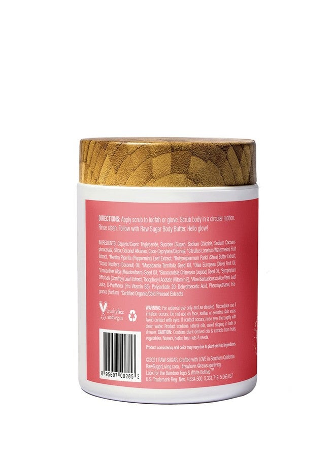 RAW SUGAR Sugar Scrub | Watermelon + Fresh Mint | 15 oz - Image 2