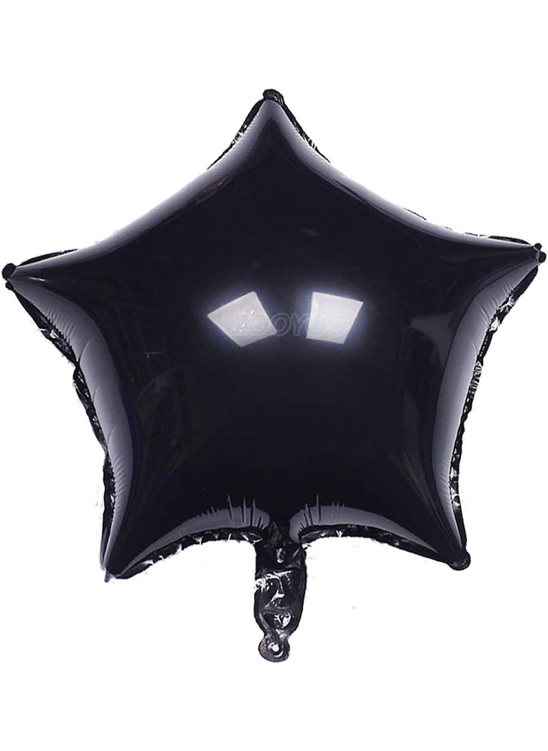 ZOOYOO Black Star BalloonsGold Pentagram BalloonsFor Birthday Party  Wedding Decoration24 inch 12 pcs 