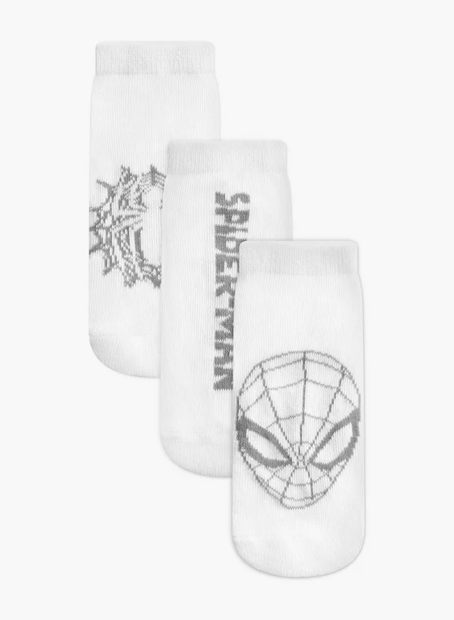 MARVEL Spider-Man Print Ankle Length Socks - Set of 3