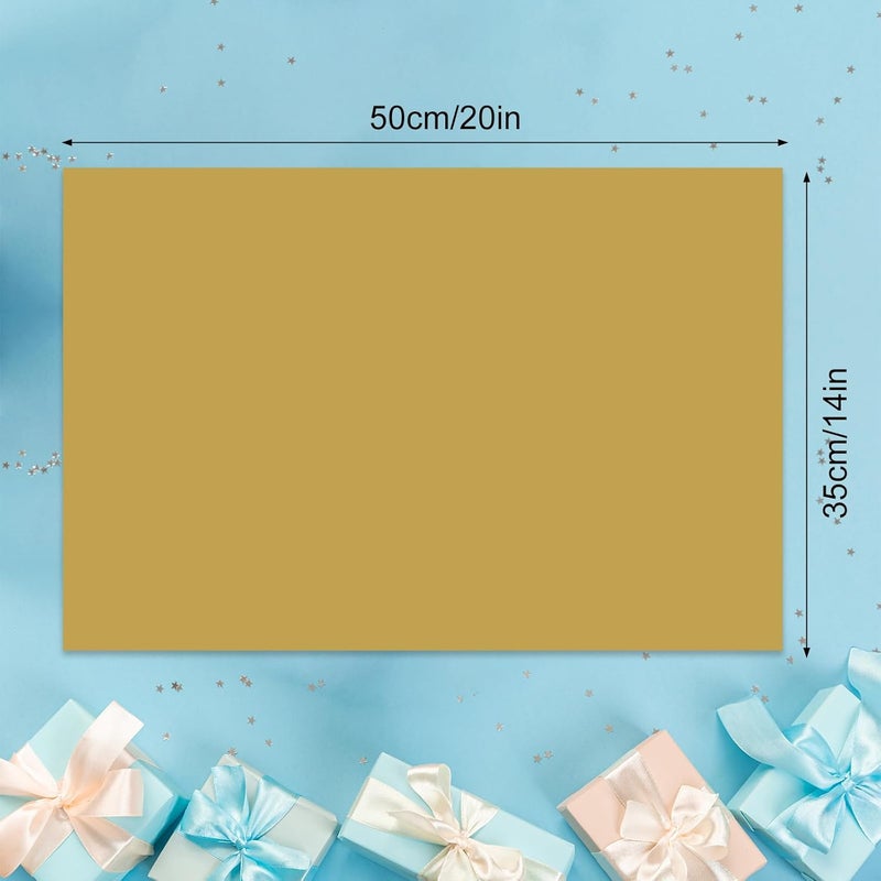 PLULON 60 Sheets Gold Tissue Paper Bulk, Gift Wrapping Tissue Paper for Packaging 14 x 20 Inches Art Crafts for Gift Bags Decorative Floral Wedding Birthday Party Decor - Image 3