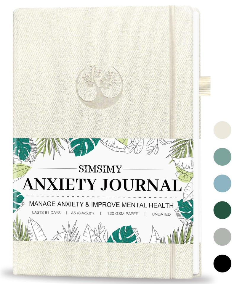 SIMSIMY Anxiety & Stress Relief A5(5.8x8.4") Notebook Planner - Image 1
