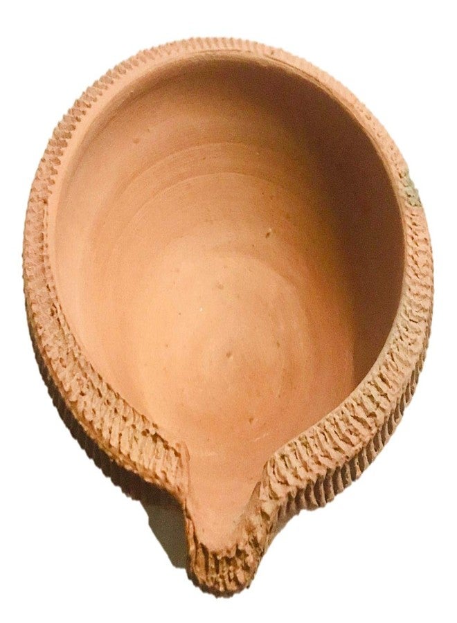 SHRIYAM CRAFT Handmade Diyas for Diwali Hand Decorative Clay Mitti Diya Deepak - Image 1