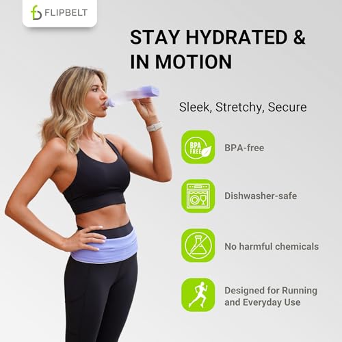 FlipBelt Arc Water Bottle - Periwinkle – 11oz - Image 4