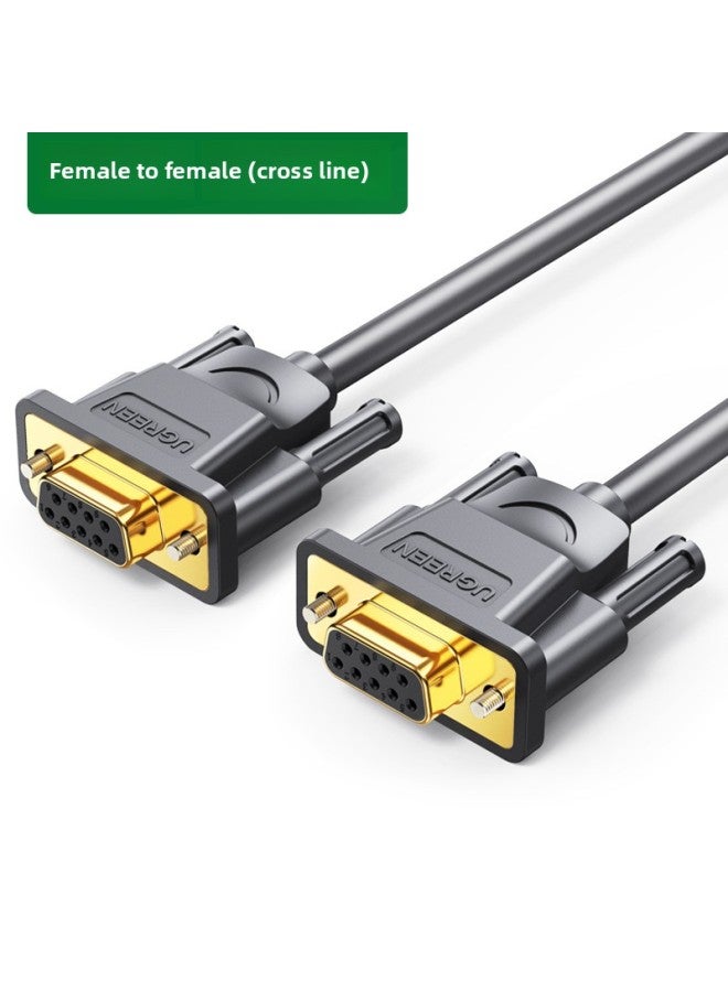 Green Link Rs232 خط تسلسلي Db9 وصلة تمديد تسعة دبوس ذكر إلى أنثى محول بيانات الاتصالات Com موصل أنثى - اللون: أنثى إلى أنثى عبر خط - 1.5 متر  - Image 1
