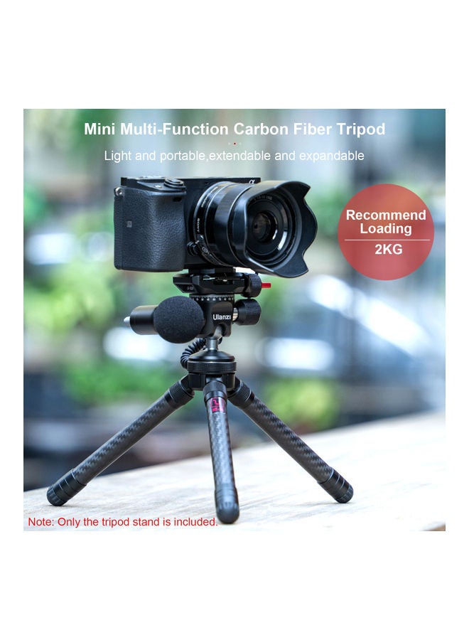 NIBEMINENT Extendable Carbon Fiber Table Tripod Black  - Image 5