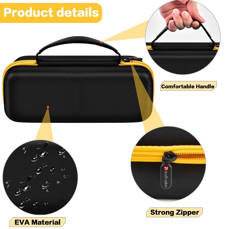 PSofcake Case Compatible with Fanttik X8 for APEX/APEX EV Tire Inflator Portable Air Compressor. Storage Holder for Hafuloky for modari for OlarHike for LOLSSA for Yeskuyan Air Pump (Box Only) - Yellow - Image 3